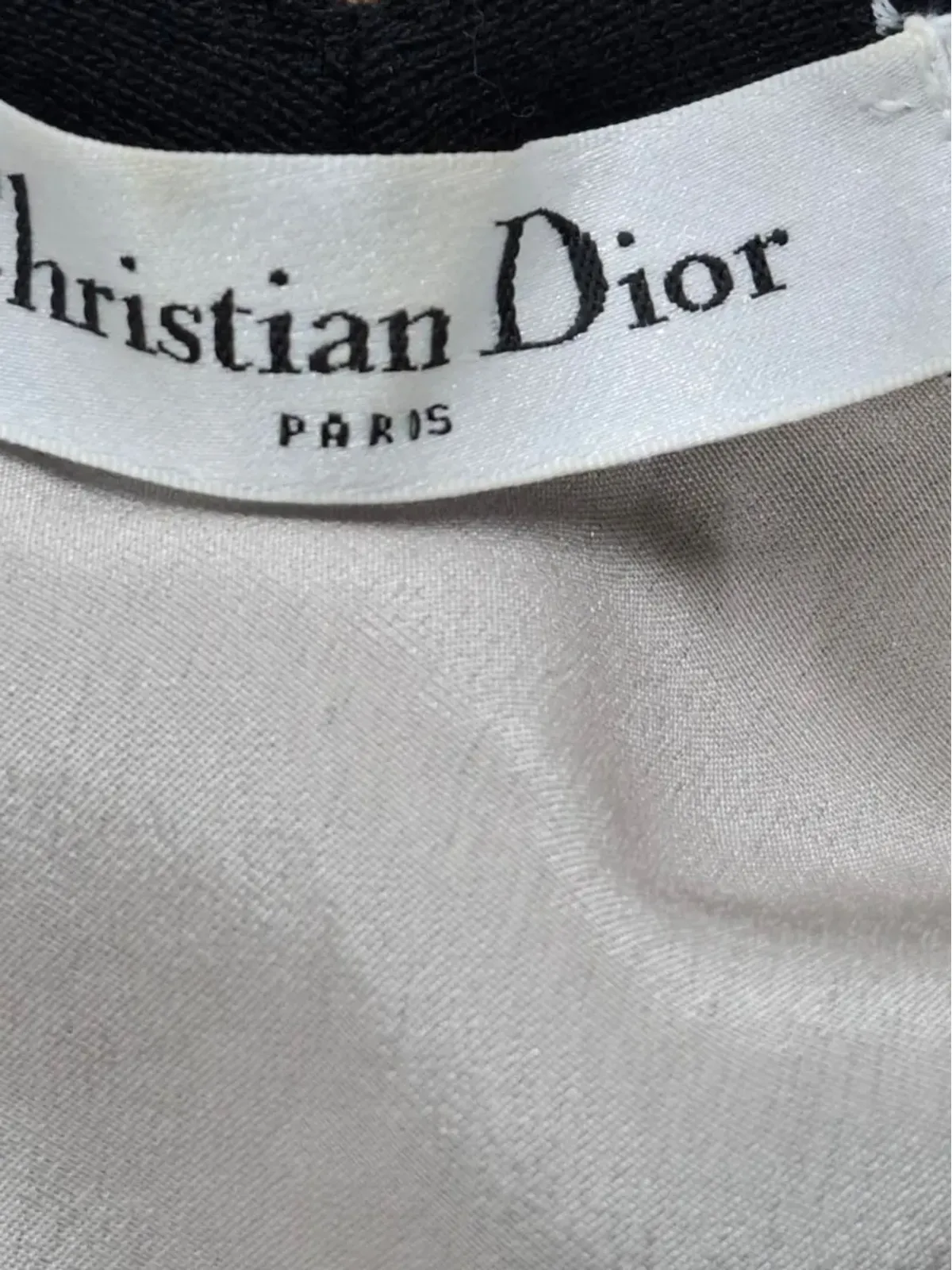 Christian Dior Pre-Owned アシンメトリック レースドレス ブラック - 画像3