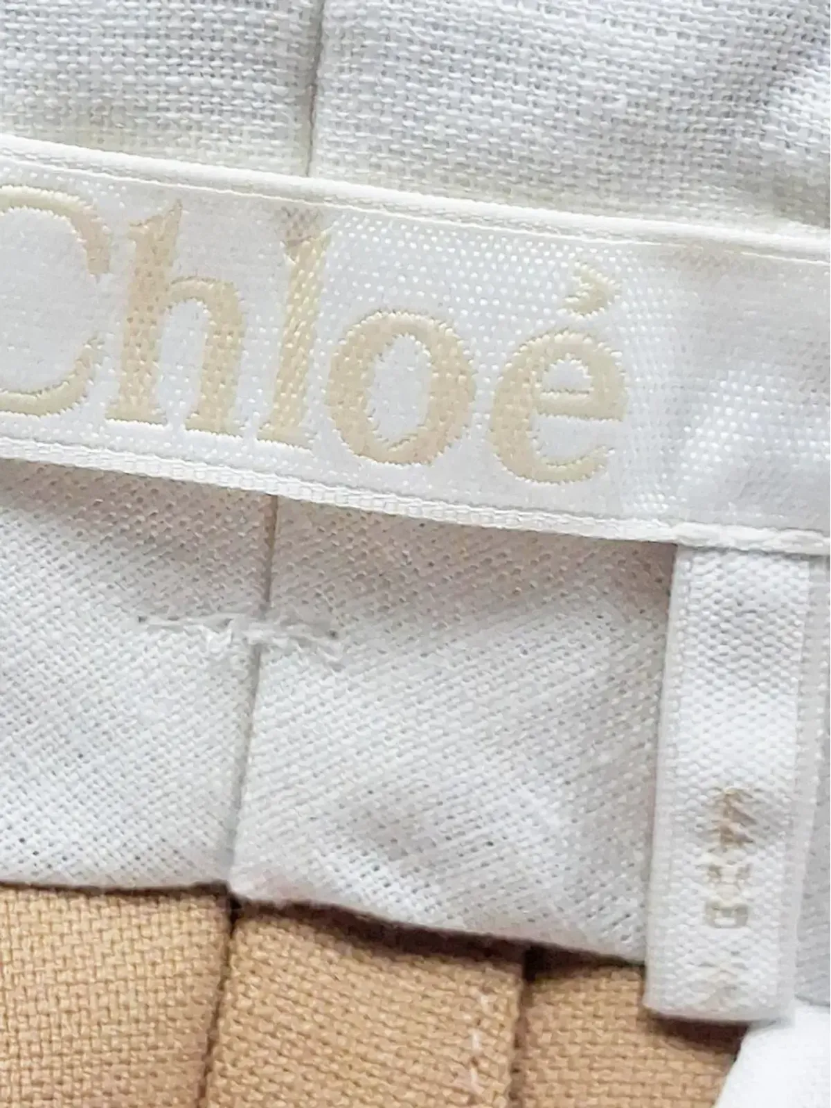 Chloé Vintage ベルトループ付きストレートレッグパンツ - 画像3
