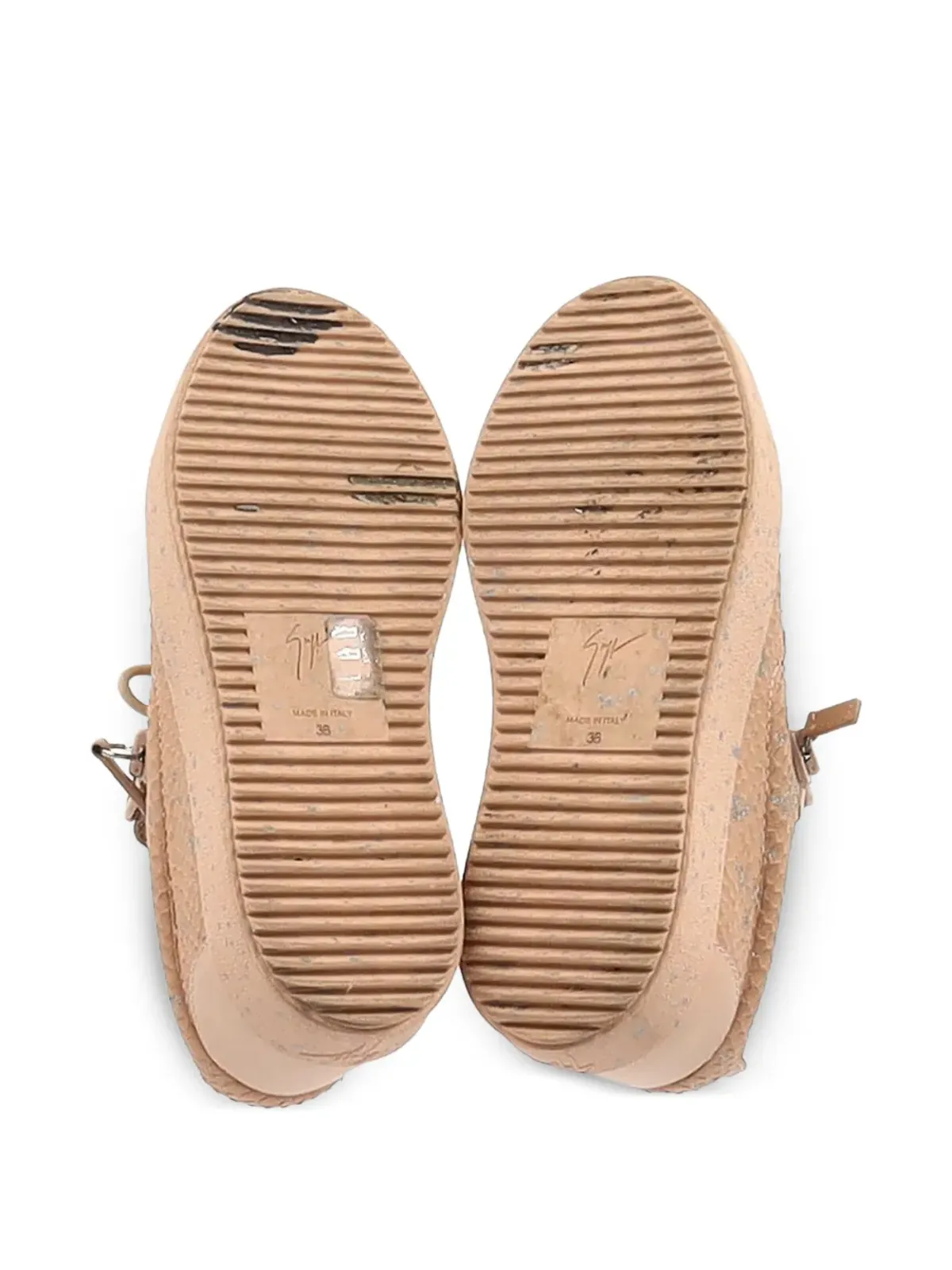 Giuseppe Zanotti Vintage スネークスキン風ジップスニーカー - 画像5