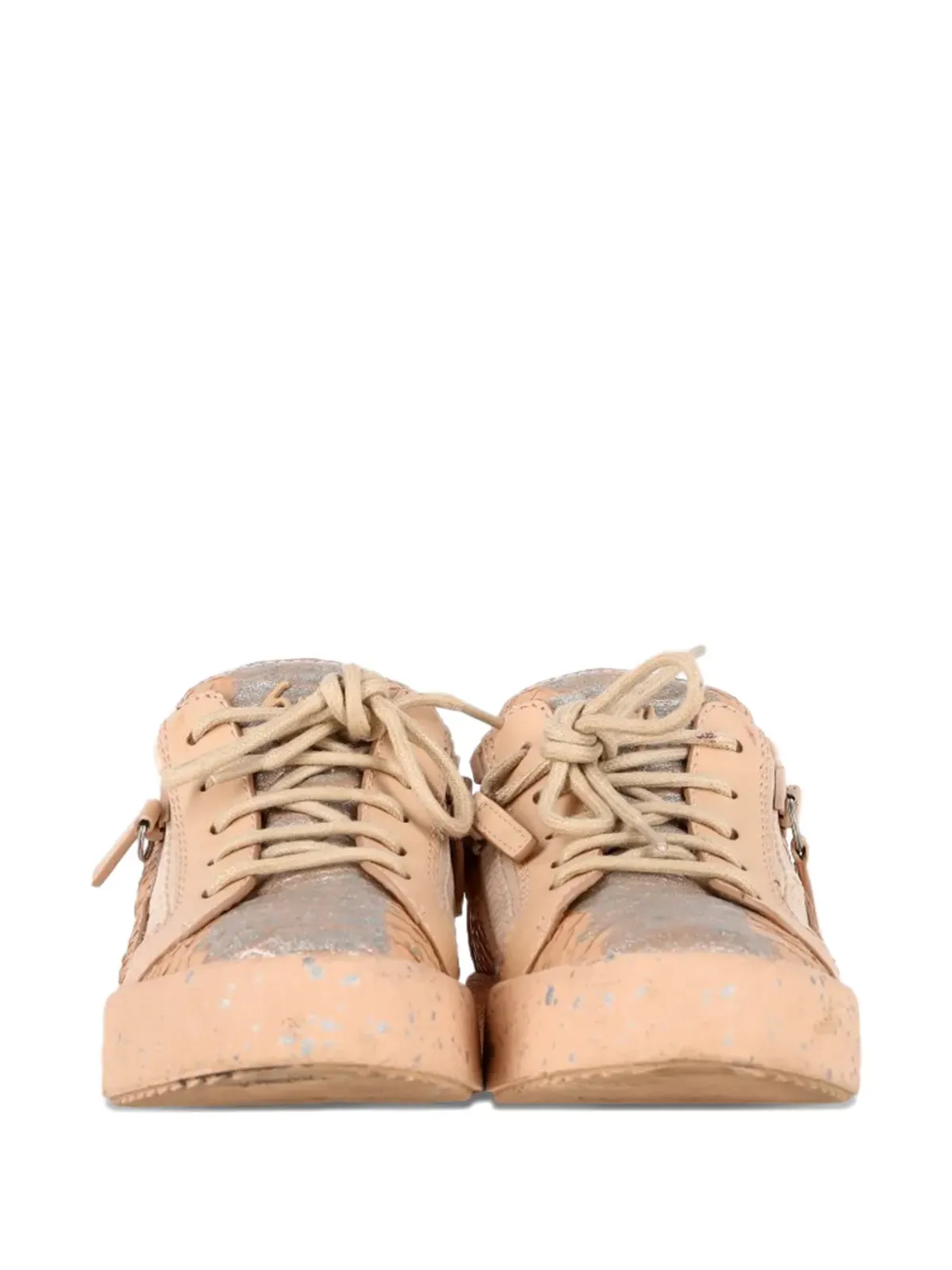 Giuseppe Zanotti Vintage スネークスキン風ジップスニーカー - 画像2