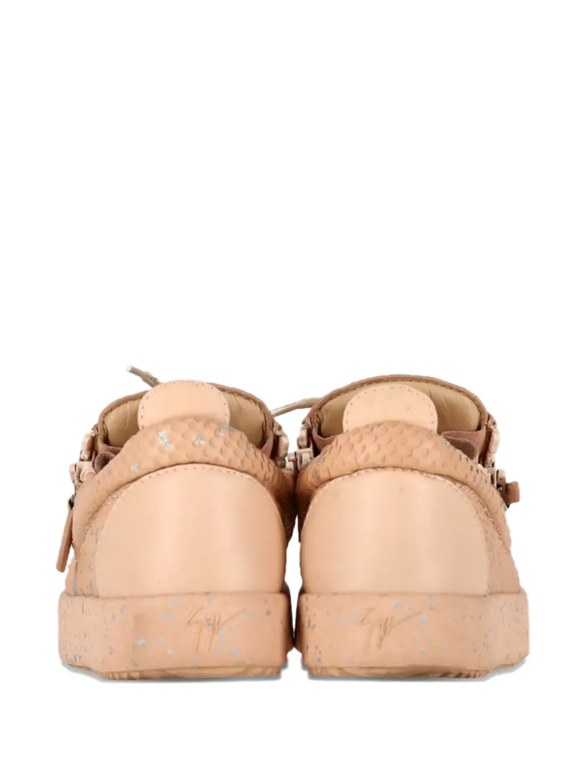 Giuseppe Zanotti Vintage スネークスキン風ジップスニーカー - 画像3