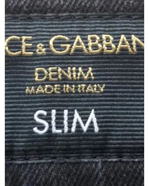 Dolce & Gabbana Pre-Owned スリムフィットジーンズ(ブラック) - サムネイル3