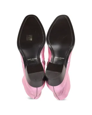 Saint Laurent Pre-Owned アーモンドトゥ アンクルブーツ - サムネイル5