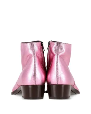 Saint Laurent Pre-Owned アーモンドトゥ アンクルブーツ - サムネイル3