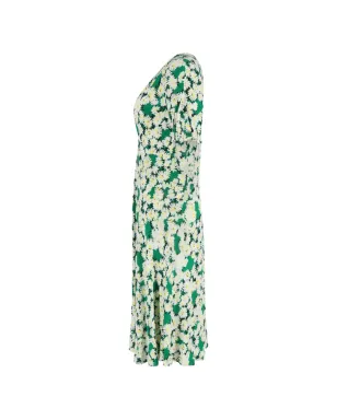 Diane Von Furstenberg Vintage デイジープリント ミディドレス - サムネイル3