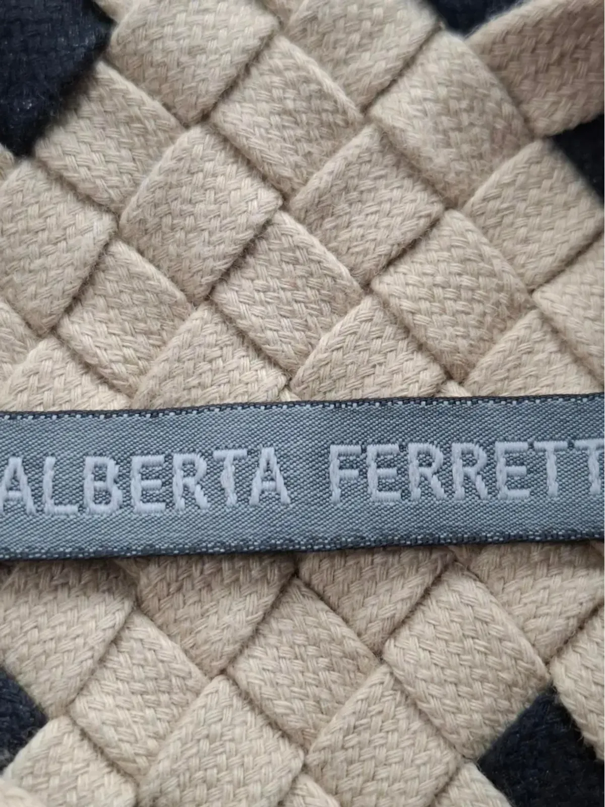 Alberta Ferretti Vintage フリンジ付きの織りトップス - 画像3