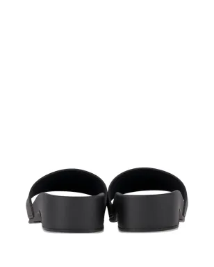 Balenciaga Pre-Owned ロゴモールドフットベッド・スライド - サムネイル2