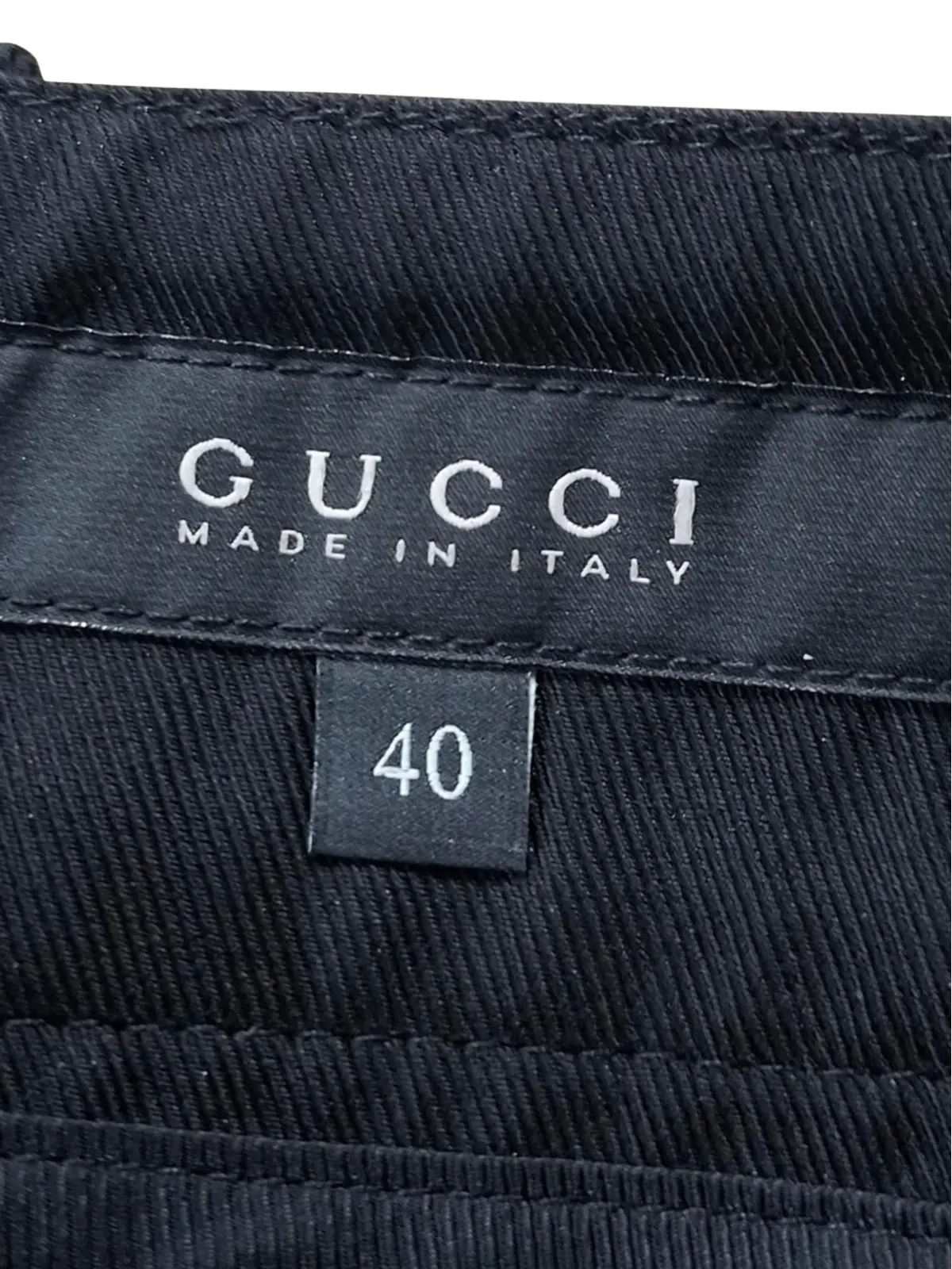 Gucci Pre-Owned ボタンディテール 隠しファスナー付きパンツ - ブラック - 画像3