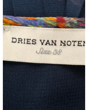 Dries Van Noten Pre-Owned プリーツアシンメトリードレス - サムネイル3
