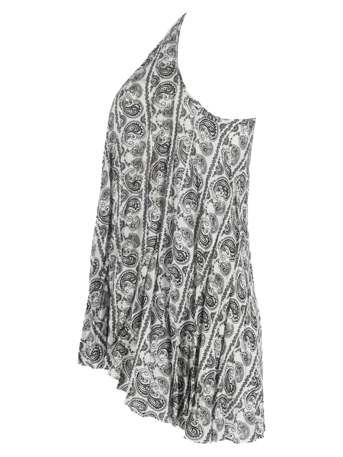 Balmain ビンテージ paisley-print asymmetric top - White - 画像3