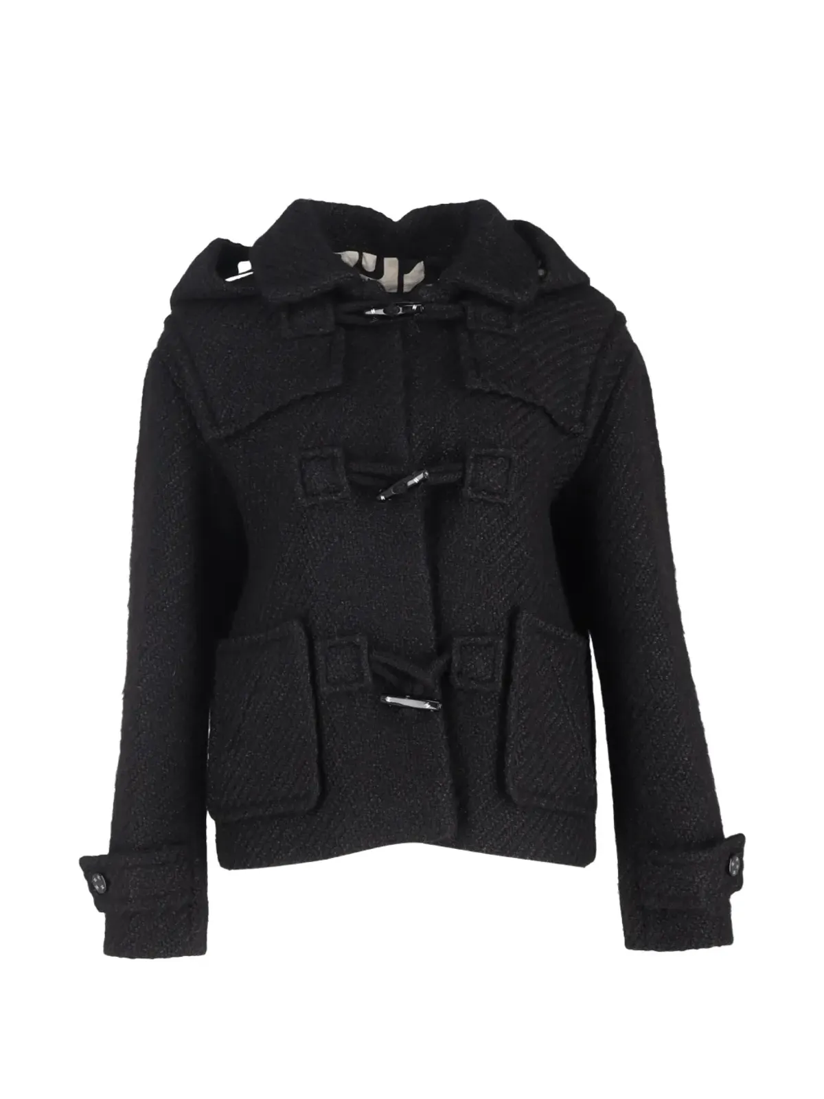 CHANEL Pre-Owned ツイードのフード付きジャケット - 画像1
