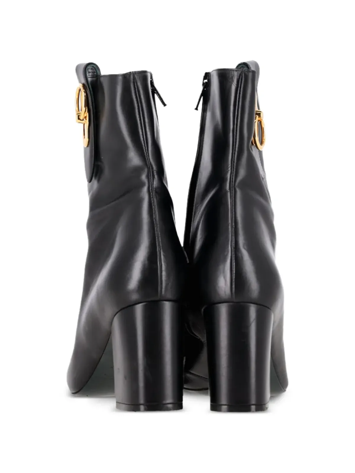 Mulberry Pre-Owned スクエアトゥ ハイヒール アンクルブーツ - 画像5