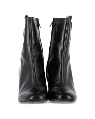 Mulberry Pre-Owned スクエアトゥ ハイヒール アンクルブーツ - サムネイル4