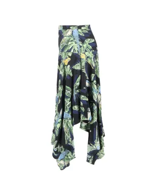 Stella McCartney ビンテージ パロットプリント アシンメトリック スカート - サムネイル3