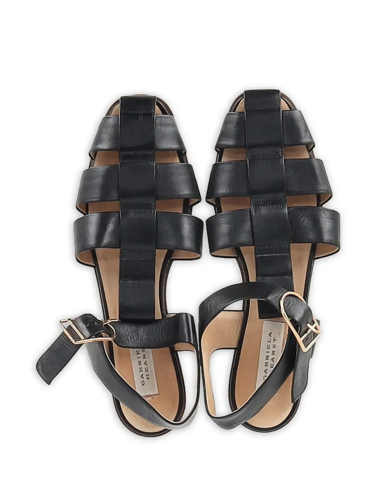 Gabriela Hearst レザー バックル サンダル - 画像3