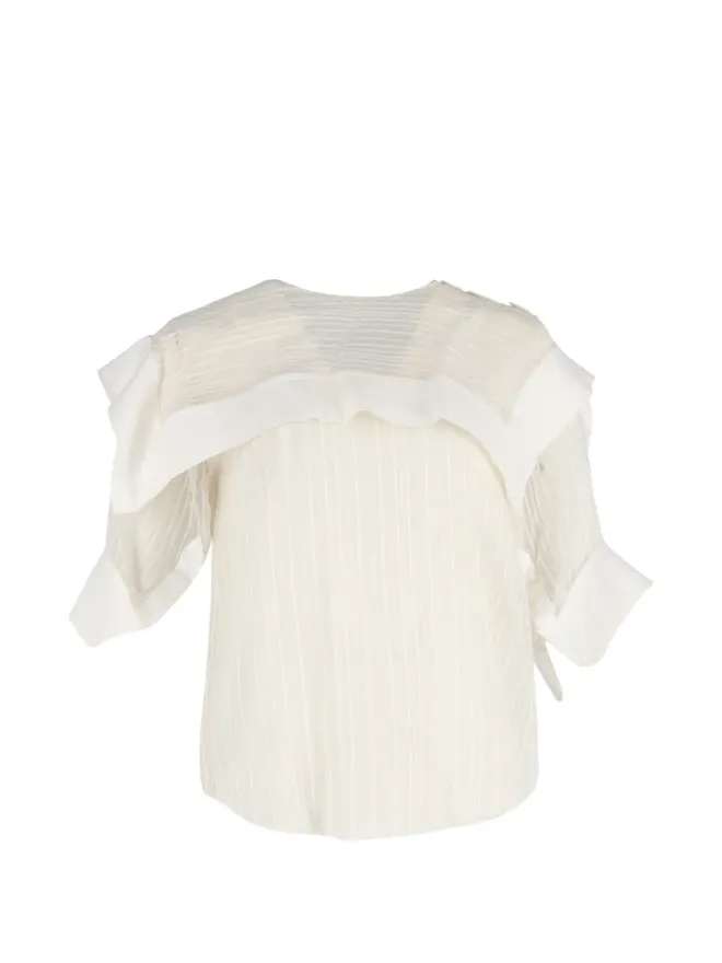 Chloé Vintage Chloé Vintage オーバーレイストライプブラウスの商品画像