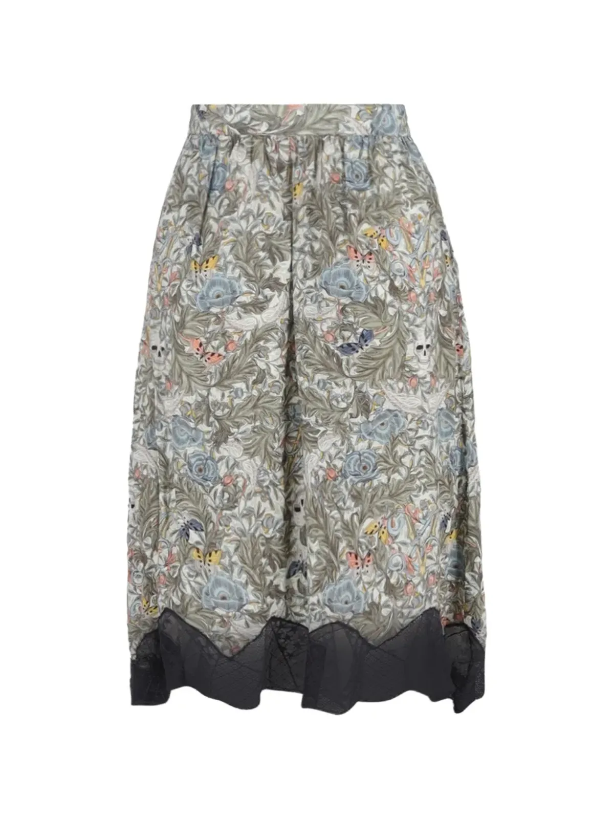 Zadig&Voltaire 花柄プリントレーススカート - 画像3