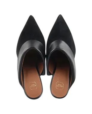 Malone Souliers ポインテッドトゥ ヒール付きミュール - ブラック - サムネイル4