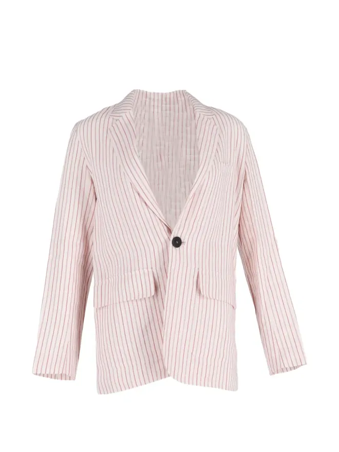 Vanessa Bruno Vanessa Bruno Leto striped blazer - Whiteの商品画像