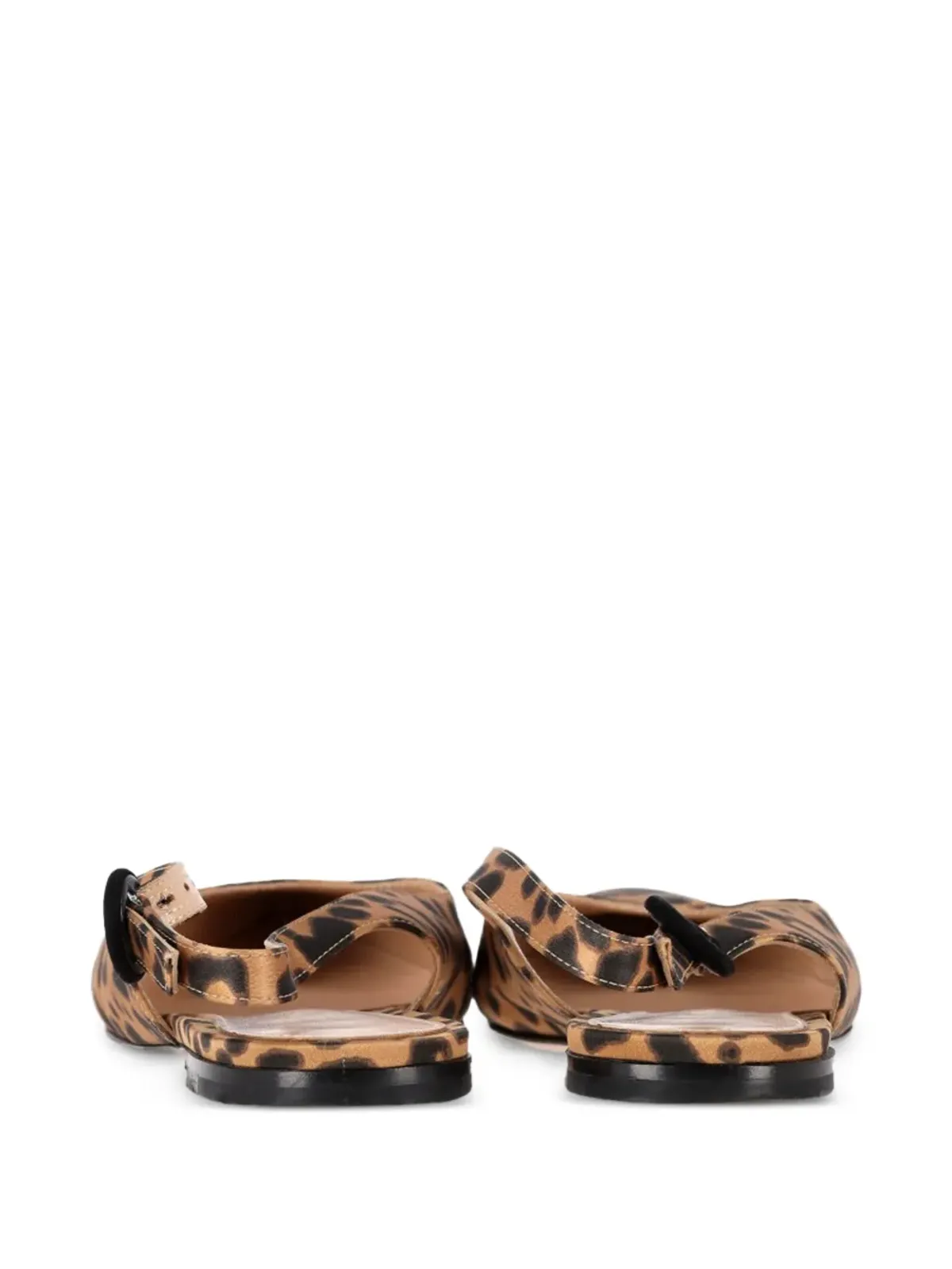 Gianvito Rossi レオパード柄スリングバックフラットパンプス - 画像2