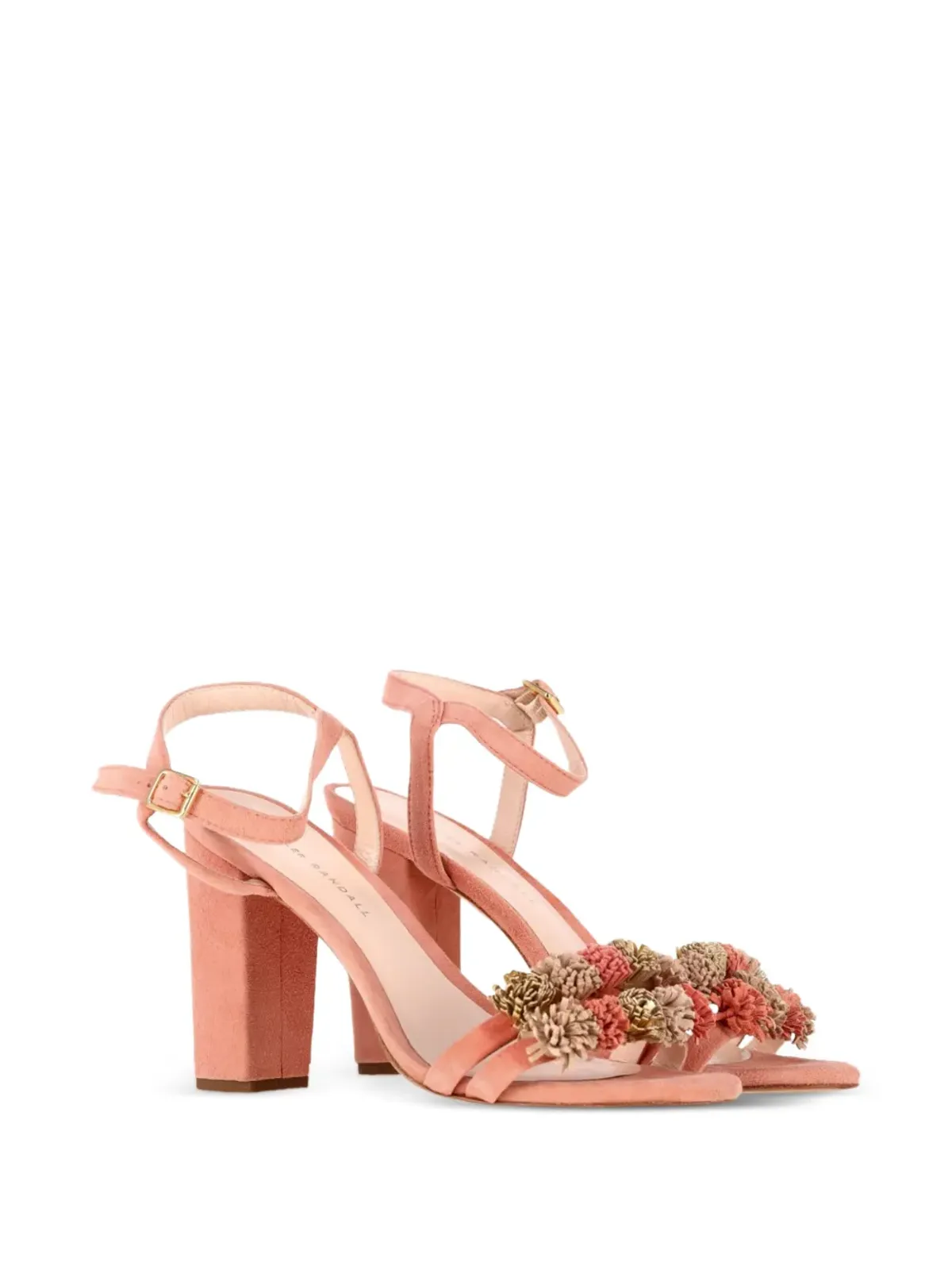 Loeffler Randall 花柄アップリケ付きヒールサンダル - 画像2