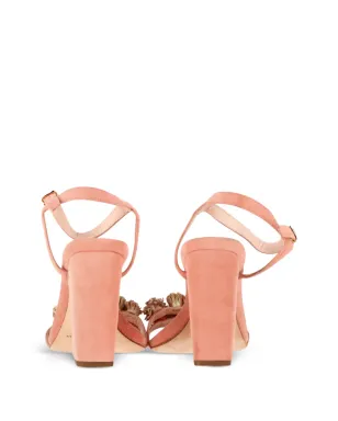 Loeffler Randall 花柄アップリケ付きヒールサンダル - サムネイル3