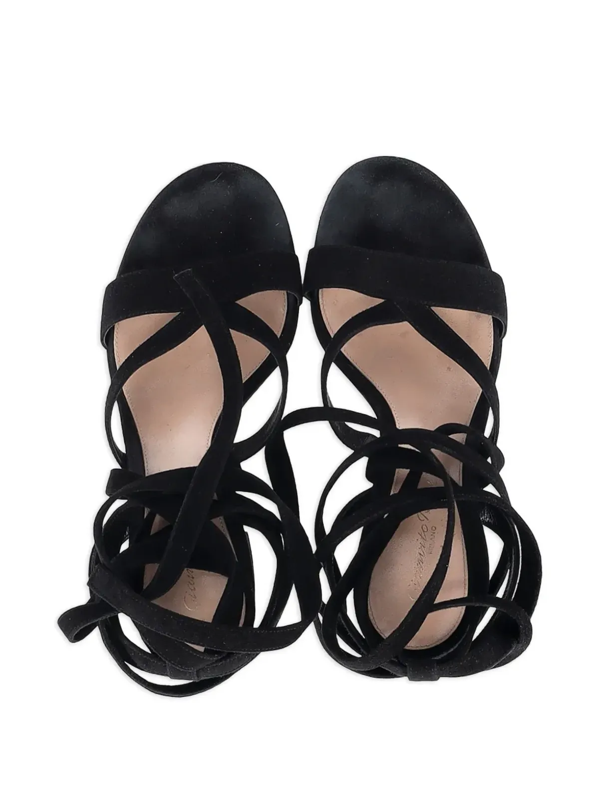 Gianvito Rossi ラップアラウンドアンクルタイサンダル - 画像4