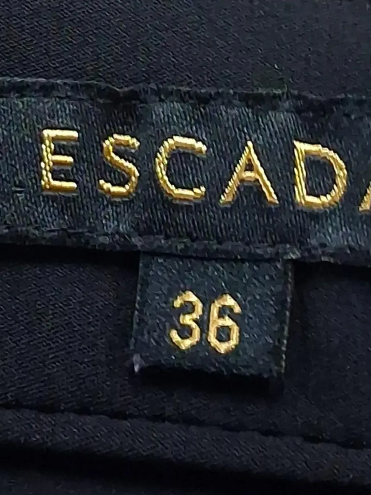 Escada Pre-Owned ストレートレッグ・シルクパンツ（ブラック） - 画像3
