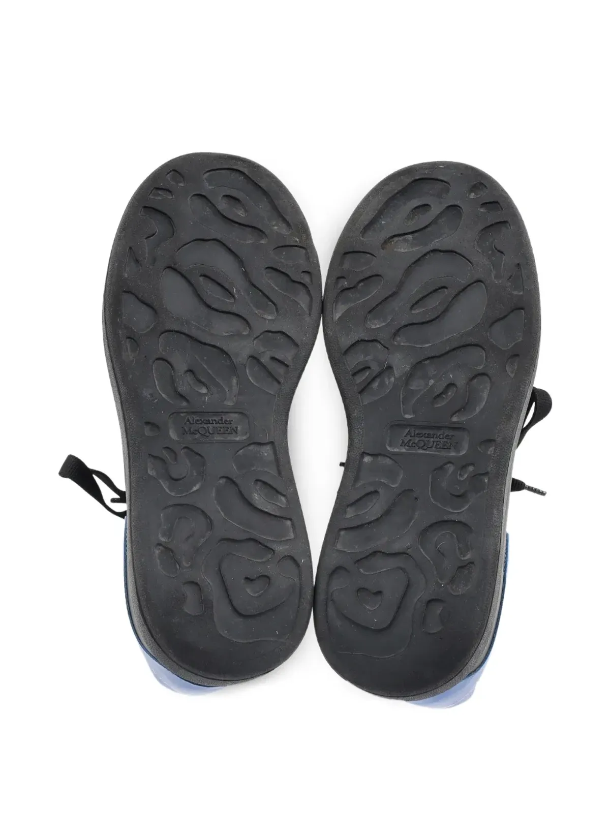 Alexander McQueen Vintage ロゴディテール レザー スニーカー ブラック - 画像5