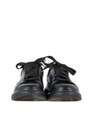 Alexander McQueen Vintage ロゴディテール レザー スニーカー ブラック - サムネイル4