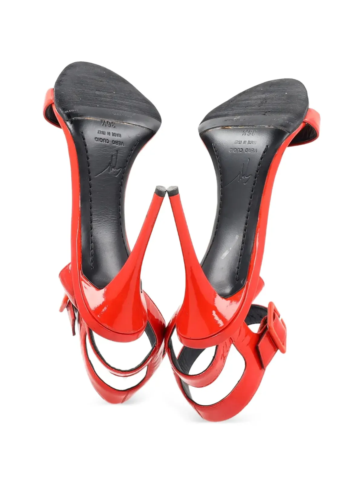 Giuseppe Zanotti Vintage ストラップレザーサンダル - 画像5