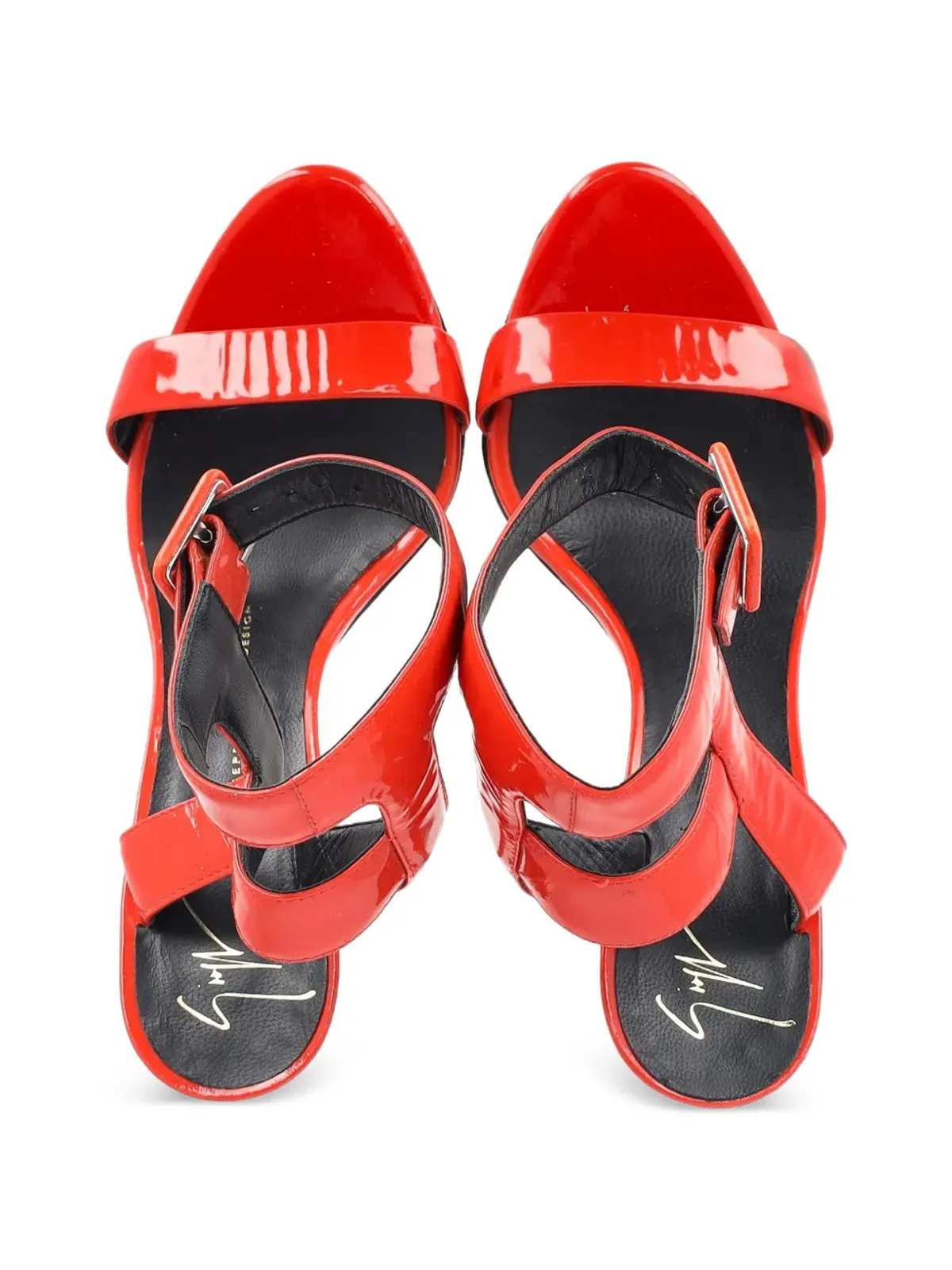 Giuseppe Zanotti Vintage ストラップレザーサンダル - 画像3