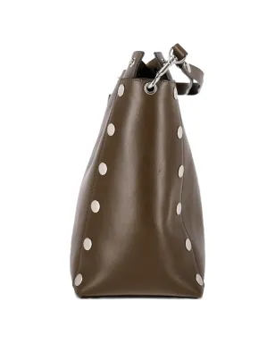 Mulberry Pre-Owned studded leather shoulder bag - Green - サムネイル3