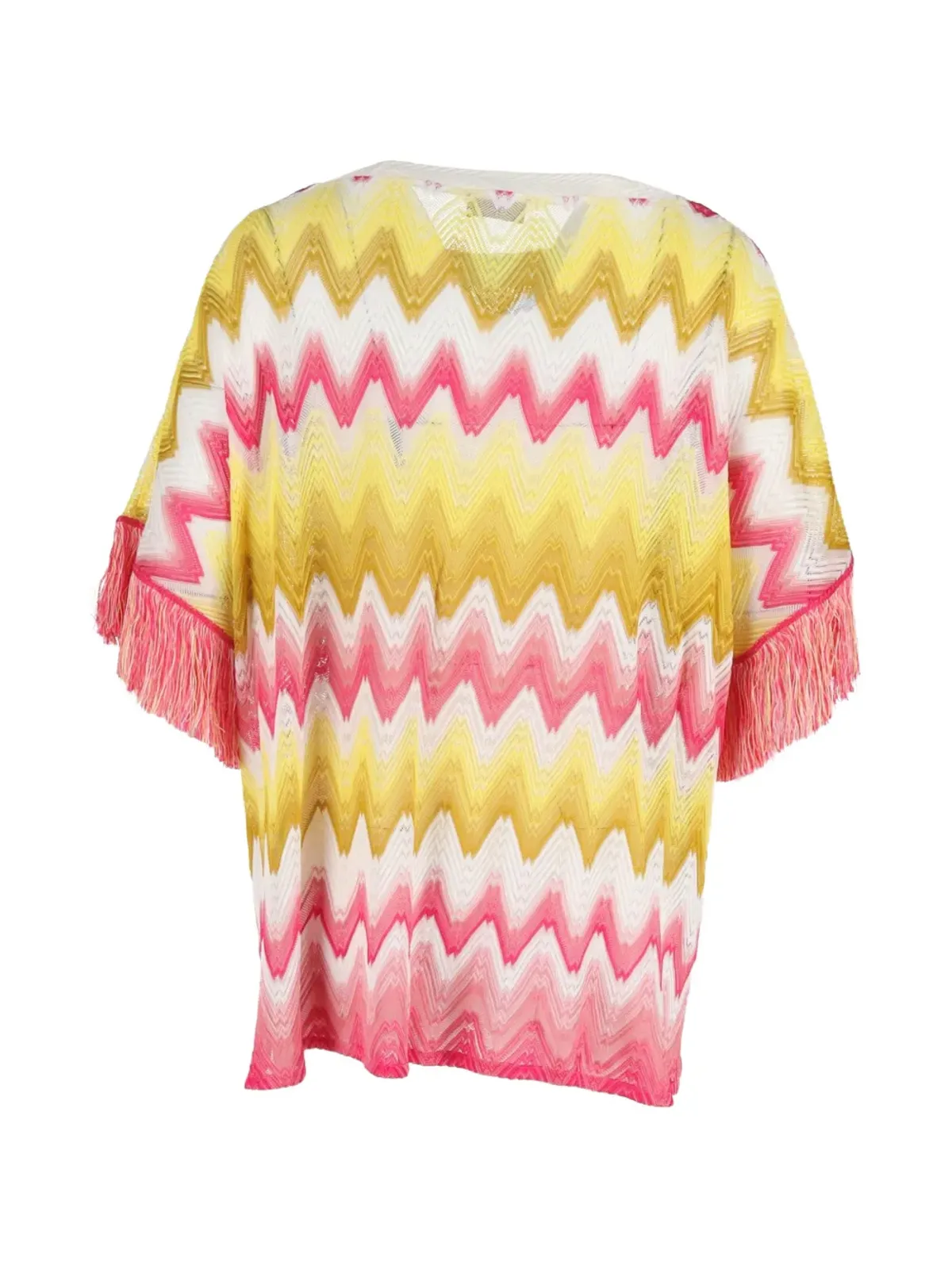 Missoni Pre-Owned ジグザグ柄フリンジディテール ブラウス - 画像2