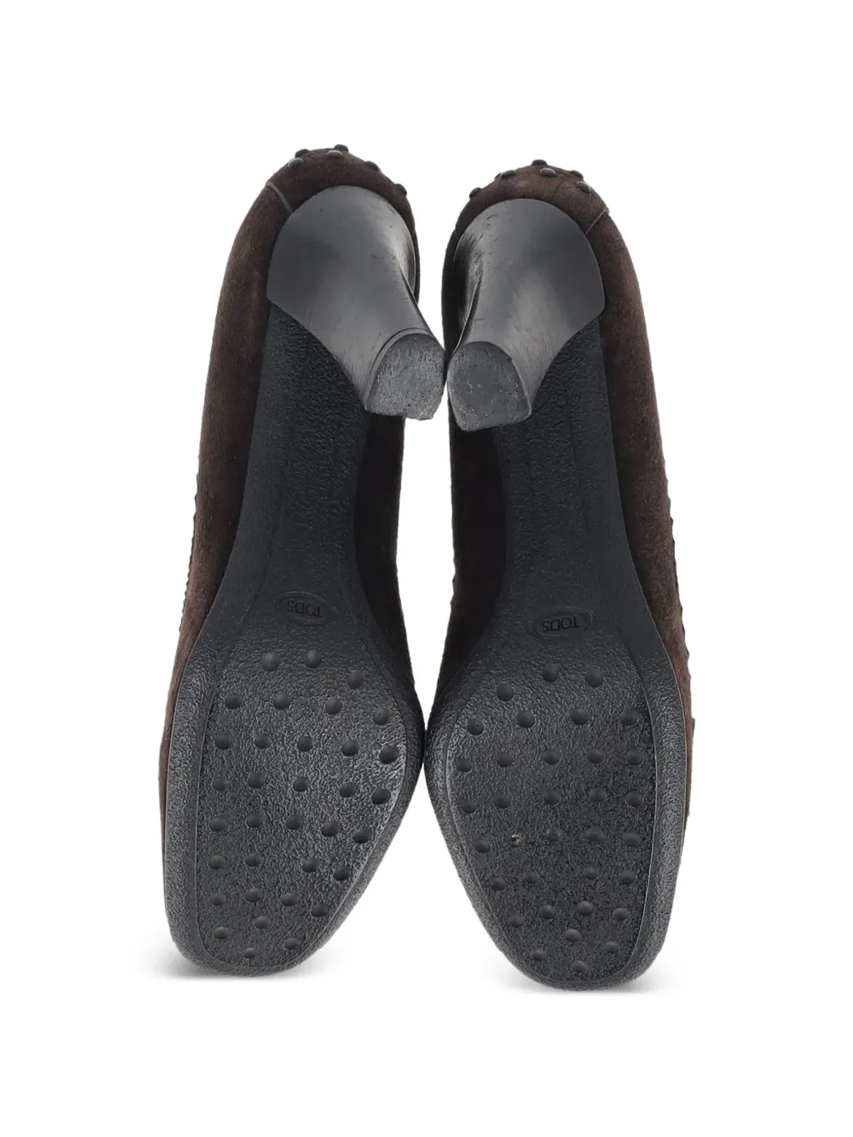 Tod's Vintage ペニーブロックヒールパンプス - ブラウン - 画像5