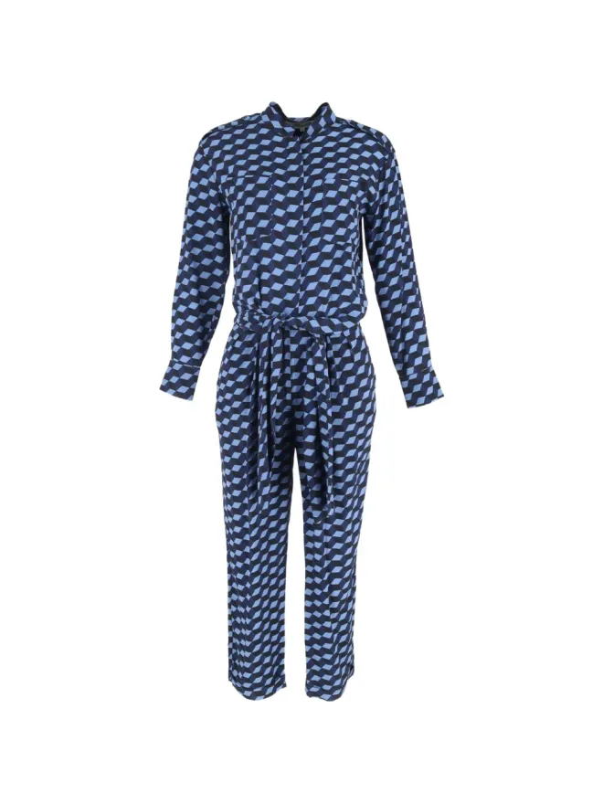 Diane Von Furstenberg Vintage Diane Von Furstenberg Vintage ジオメトリック柄ジャンプスーツの商品画像