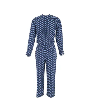 Diane Von Furstenberg Vintage ジオメトリック柄ジャンプスーツ - サムネイル2