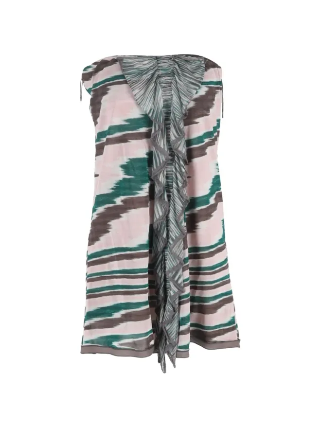 Missoni Pre-Owned Missoni Pre-Owned フリル付きストラップレスミニドレスの商品画像