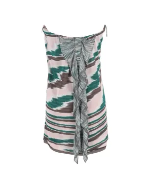 Missoni Pre-Owned フリル付きストラップレスミニドレス - サムネイル2