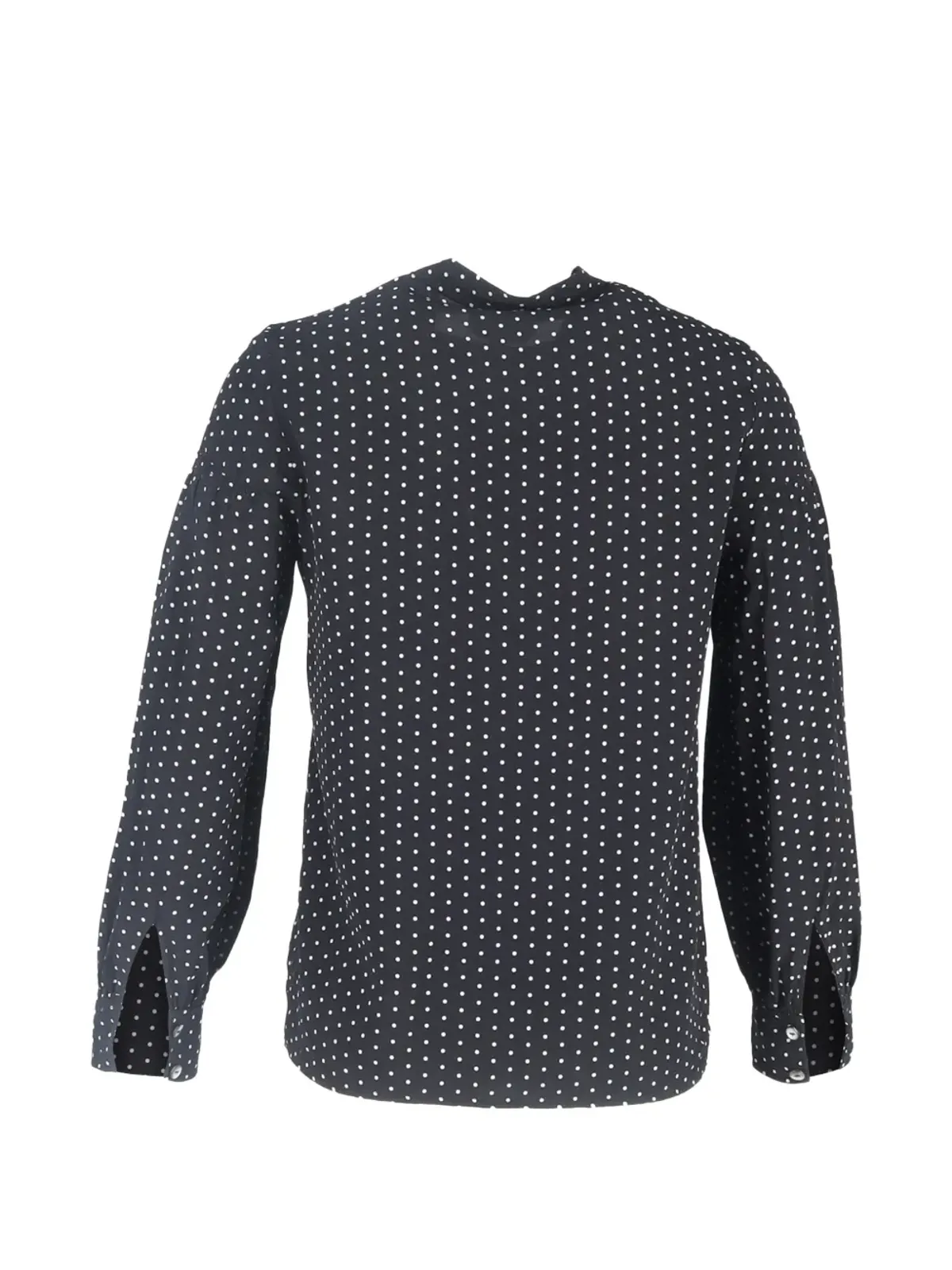 A.P.C. polka-dot pattern long sleeve blouse - Black - 画像2