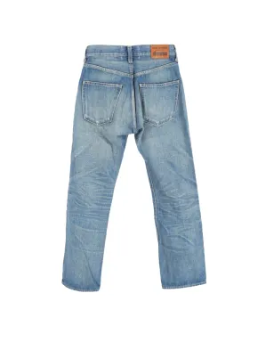 Junya Watanabe Comme des Garçons Pre-Owned ロゴパッチ コットンジーンズ ブルー - サムネイル2