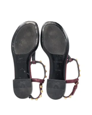 Balenciaga ビンテージ Arena スタッド付きアンクルストラップ・トングサンダル - レッド - サムネイル5