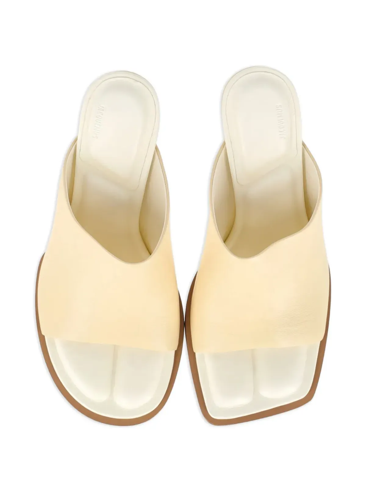 Jacquemus Pre-Owned レザー ヒールサンダル - 画像4