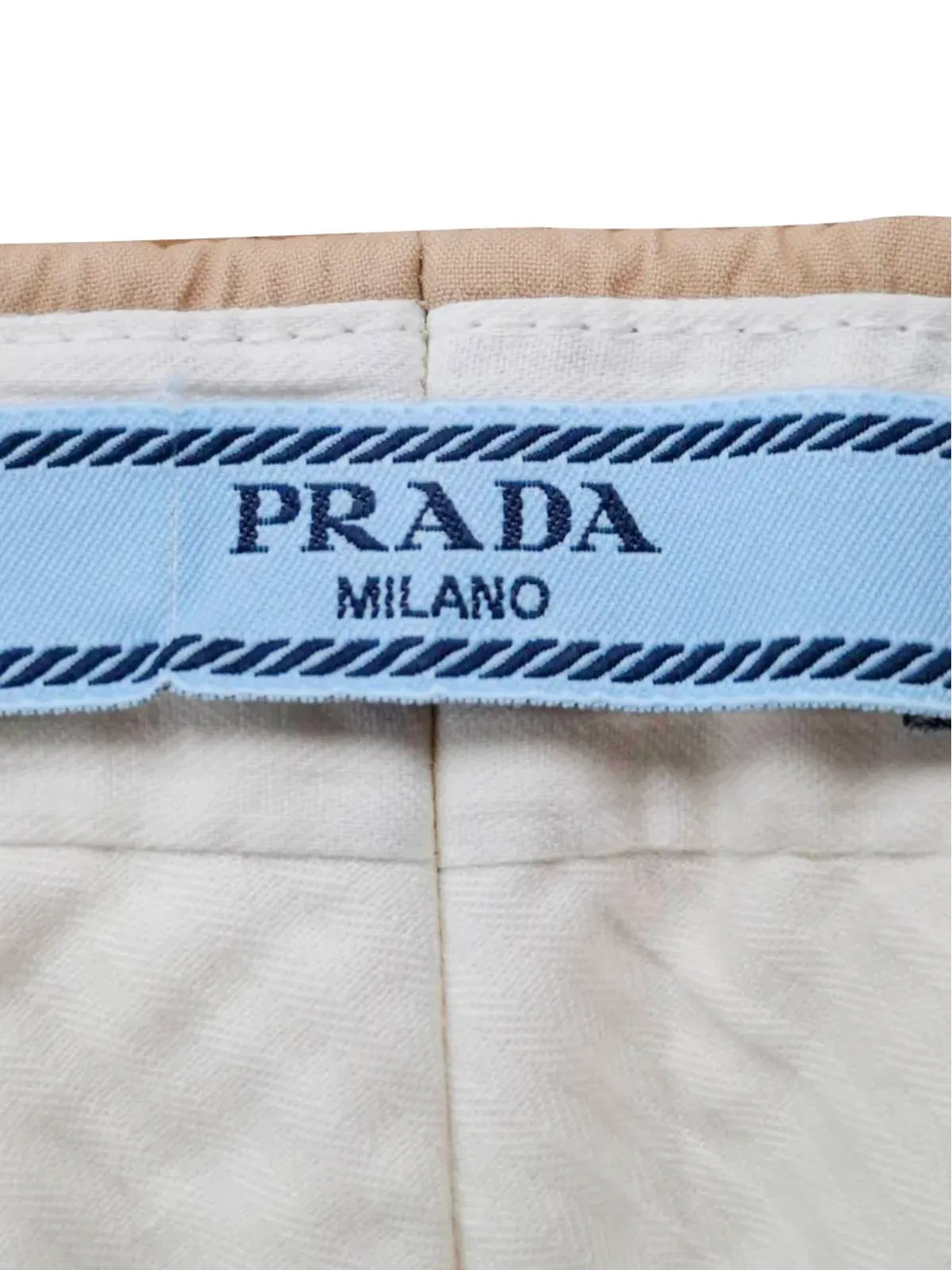 Prada Pre-Owned ジップ付きコットンパンツ - 画像3