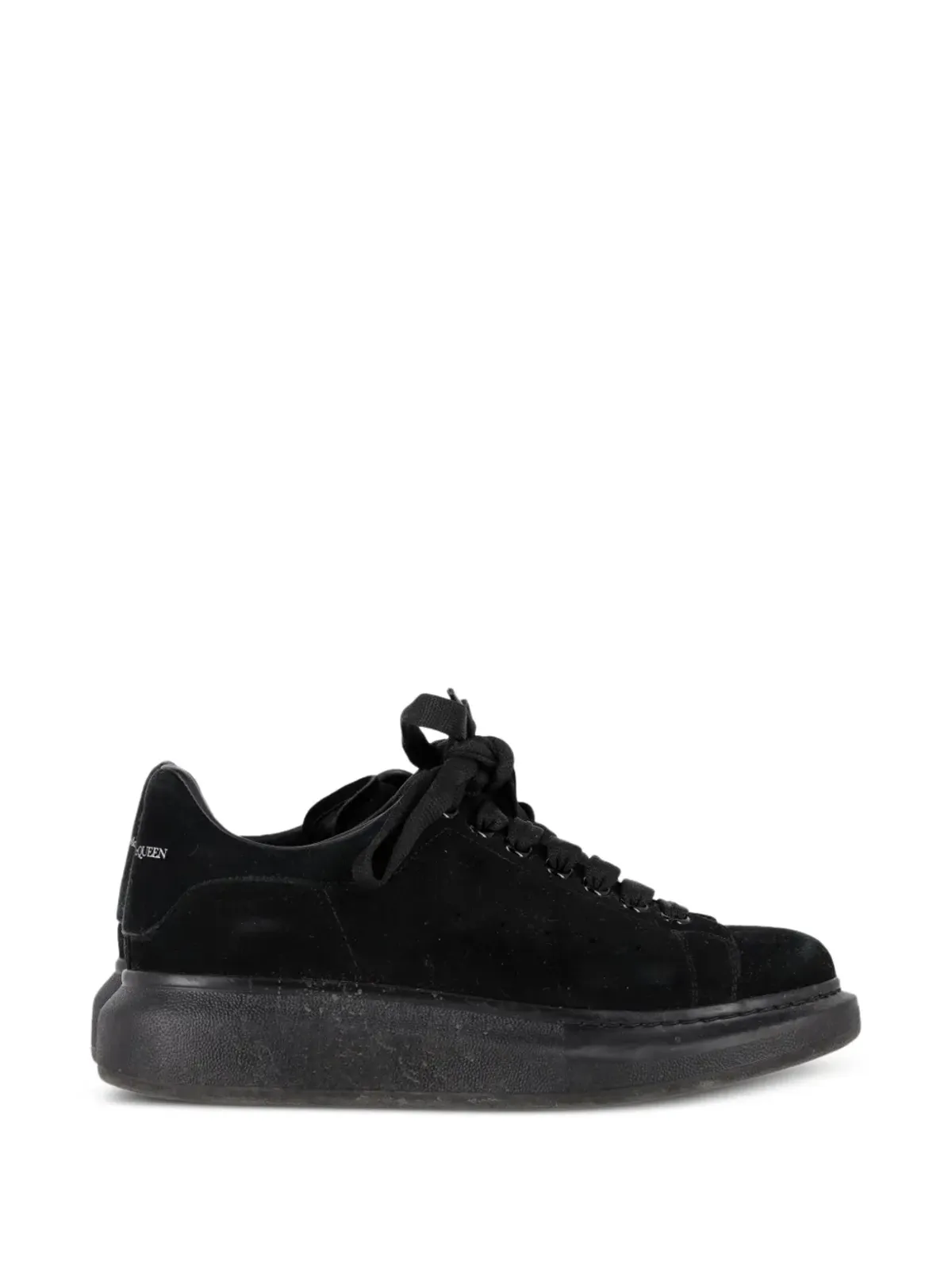 Alexander McQueen Pre-Owned ロゴディテール レースアップスニーカー - ブラック - 画像1