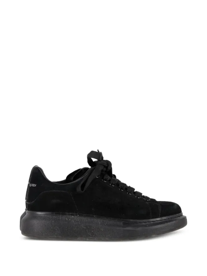 Alexander McQueen Pre-Owned Alexander McQueen Pre-Owned ロゴディテール レースアップスニーカー - ブラックの商品画像