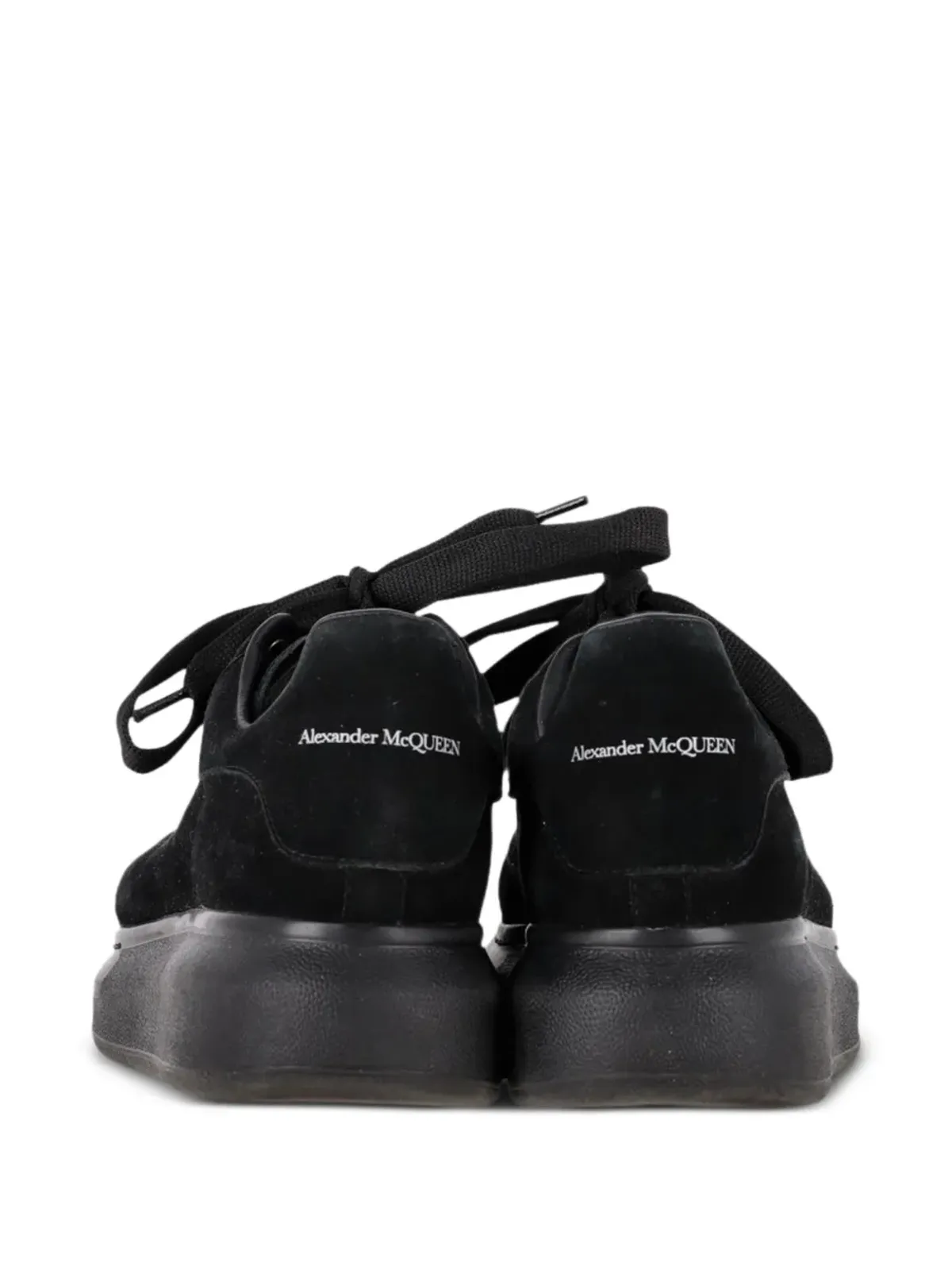 Alexander McQueen Pre-Owned ロゴディテール レースアップスニーカー - ブラック - 画像2
