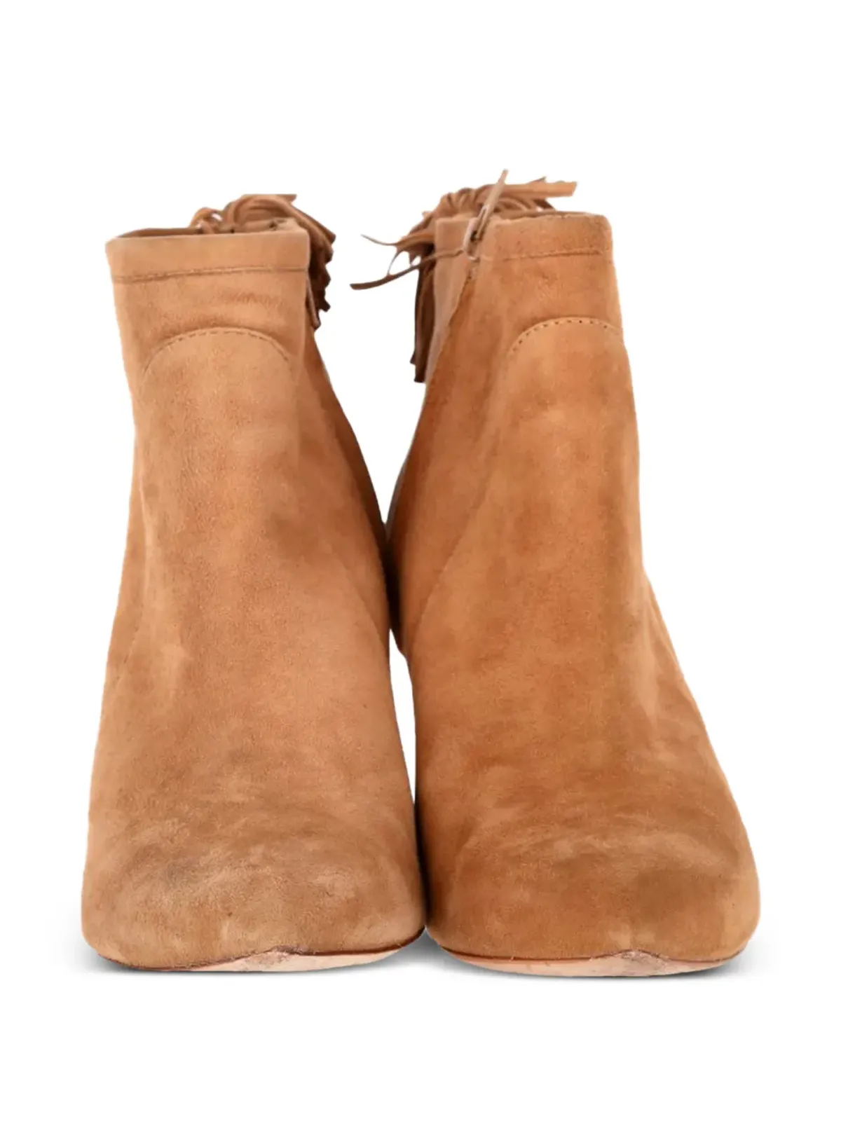Loeffler Randall タッセル-トリム ハイヒール アンクルブーツ - ブラウン - 画像5