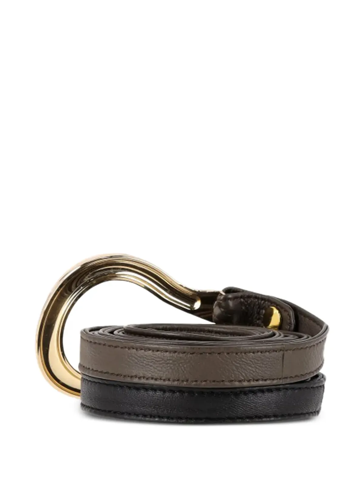 Diane Von Furstenberg Vintage ダブルストラップレザーベルト - 画像2