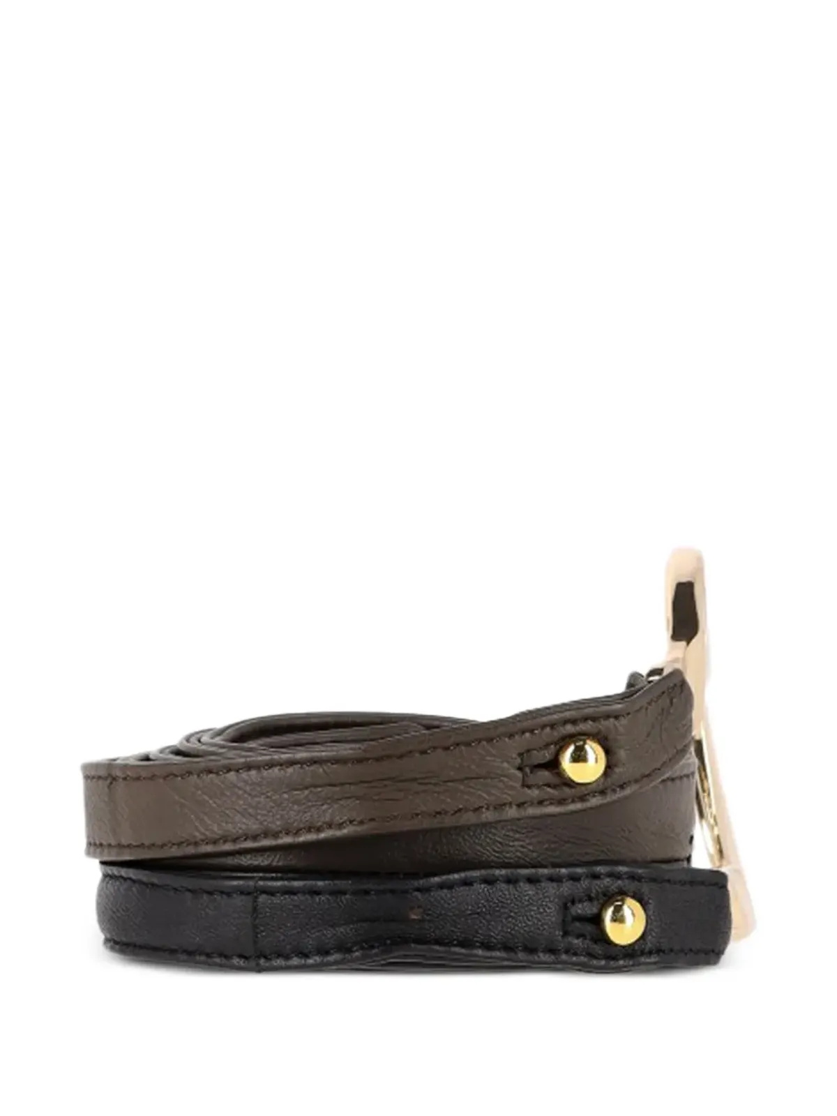 Diane Von Furstenberg Vintage ダブルストラップレザーベルト - 画像3